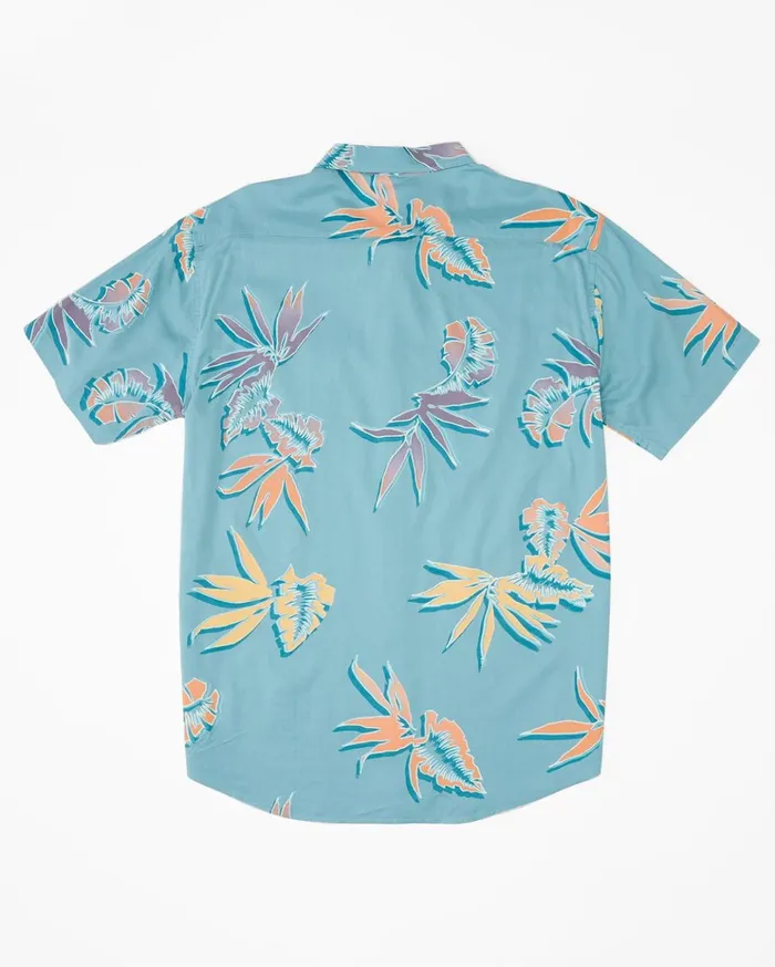 Billabong Sundays Floral Short Sleeve Shirt Light Marine Men Shirts Billabong Sundays Floral Short Sleeve Shirt Light Marine Men Shirts