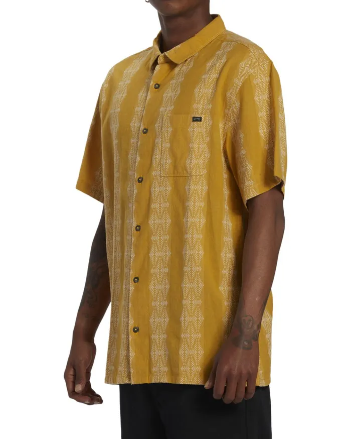 Billabong Sundays Jacquard Short Sleeve Shirt Beeswax Men Shirts Billabong Sundays Jacquard Short Sleeve Shirt Beeswax Men Shirts
