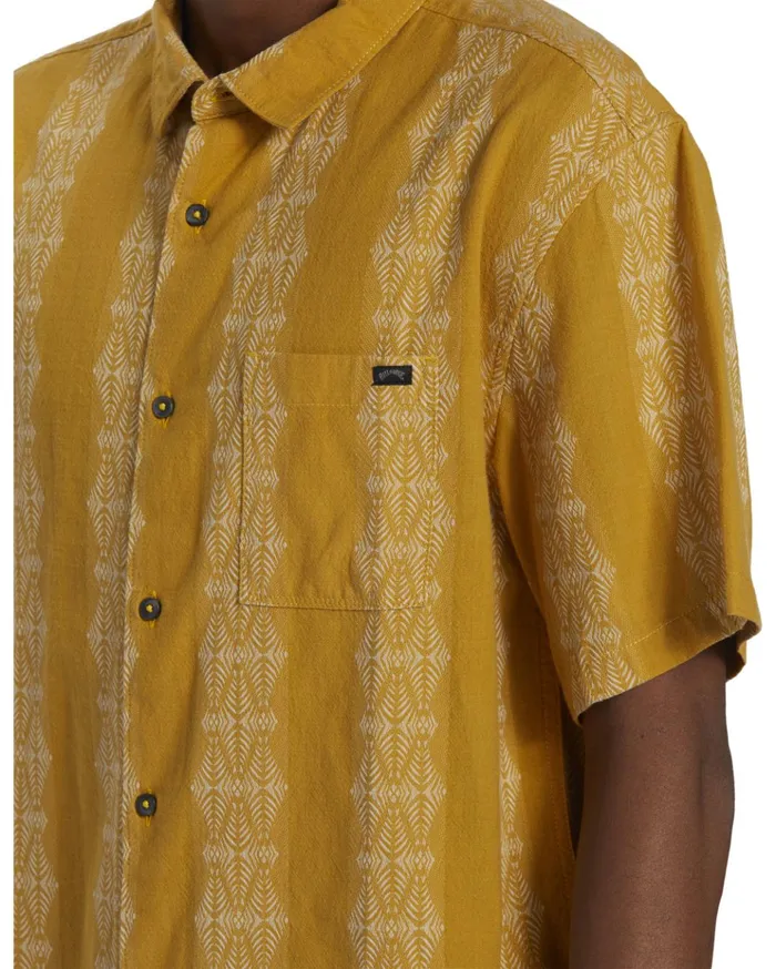 Billabong Sundays Jacquard Short Sleeve Shirt Beeswax Men Shirts Billabong Sundays Jacquard Short Sleeve Shirt Beeswax Men Shirts