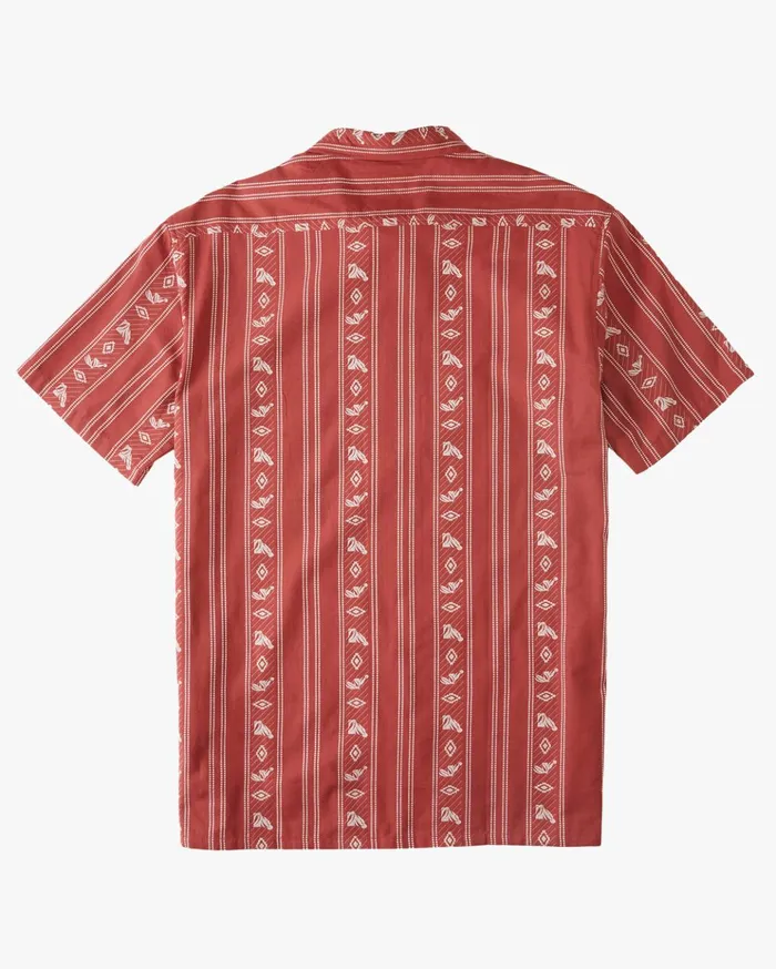 Billabong Sundays Jacquard Short Sleeve Shirt Oxblood Men Shirts Billabong Sundays Jacquard Short Sleeve Shirt Oxblood Men Shirts