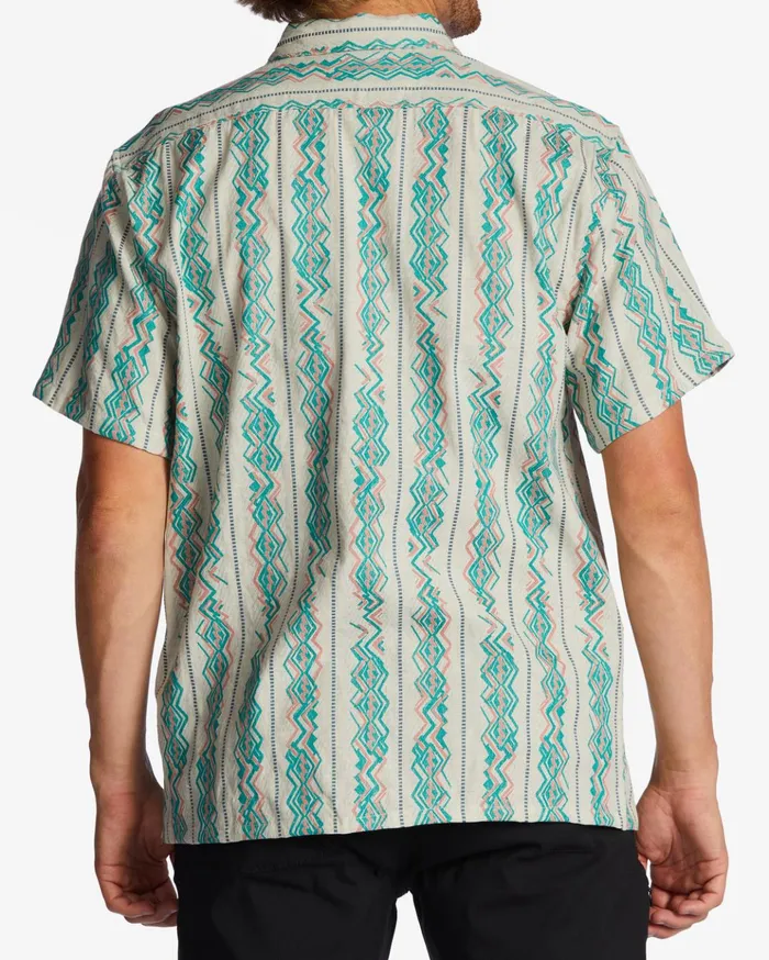 Billabong Sundays Jacquard Short Sleeve Shirt Sand Men Shirts Billabong Sundays Jacquard Short Sleeve Shirt Sand Men Shirts