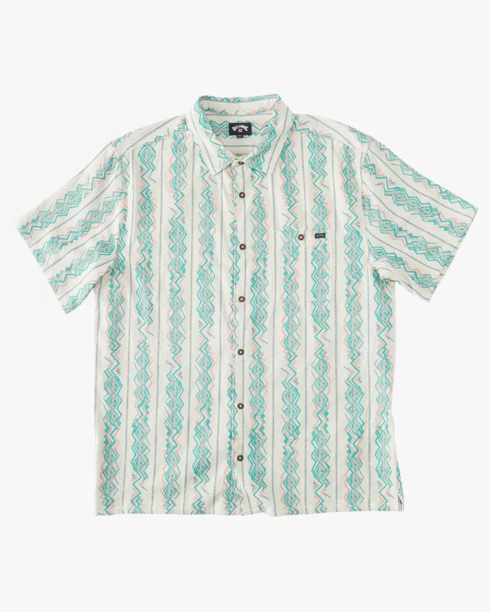 Billabong Sundays Jacquard Short Sleeve Shirt Sand Men Shirts Billabong Sundays Jacquard Short Sleeve Shirt Sand Men Shirts