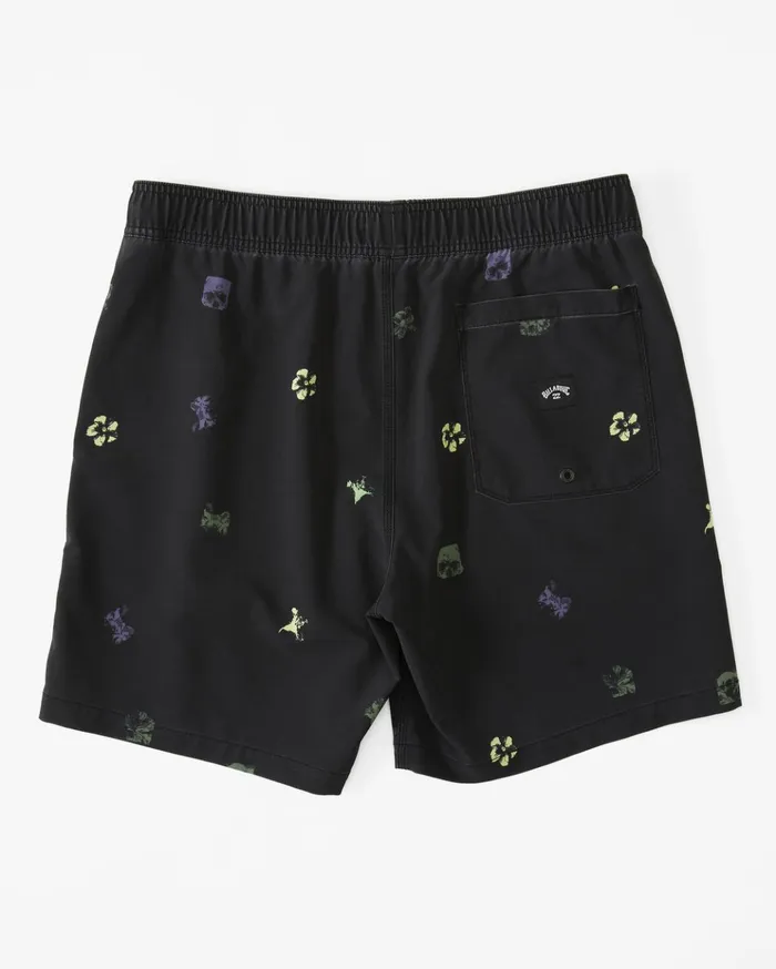 Billabong Sundays Layback 17quot Boardshorts Black Men Elastic Waist Boardshorts Billabong Sundays Layback 17quot Boardshorts Black Men Elastic Waist Boardshorts