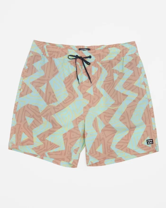 Billabong Sundays Layback 17quot Boardshorts Melon Men Elastic Waist Boardshorts Billabong Sundays Layback 17quot Boardshorts Melon Men Elastic Waist Boardshorts