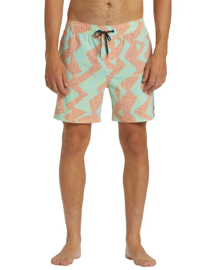 Billabong Sundays Layback 17quot Boardshorts Melon Men Elastic Waist Boardshorts Billabong Sundays Layback 17quot Boardshorts Melon Men Elastic Waist Boardshorts