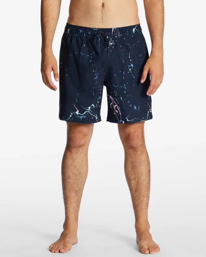 Billabong Sundays Layback 17quot Boardshorts Navy Men Elastic Waist Boardshorts Billabong Sundays Layback 17quot Boardshorts Navy Men Elastic Waist Boardshorts