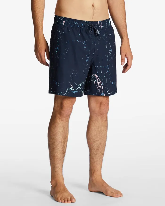 Billabong Sundays Layback 17quot Boardshorts Navy Men Elastic Waist Boardshorts Billabong Sundays Layback 17quot Boardshorts Navy Men Elastic Waist Boardshorts