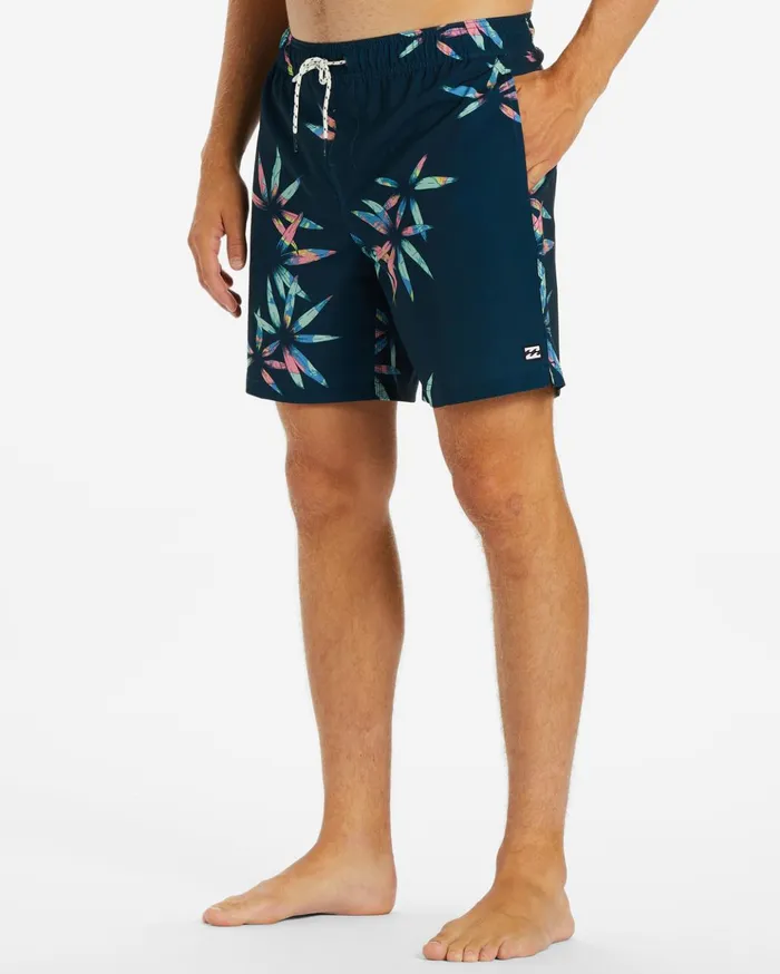 Billabong Sundays Layback Boardshorts 17quot Dark Blue Men Elastic Waist Boardshorts Billabong Sundays Layback Boardshorts 17quot Dark Blue Men Elastic Waist Boardshorts