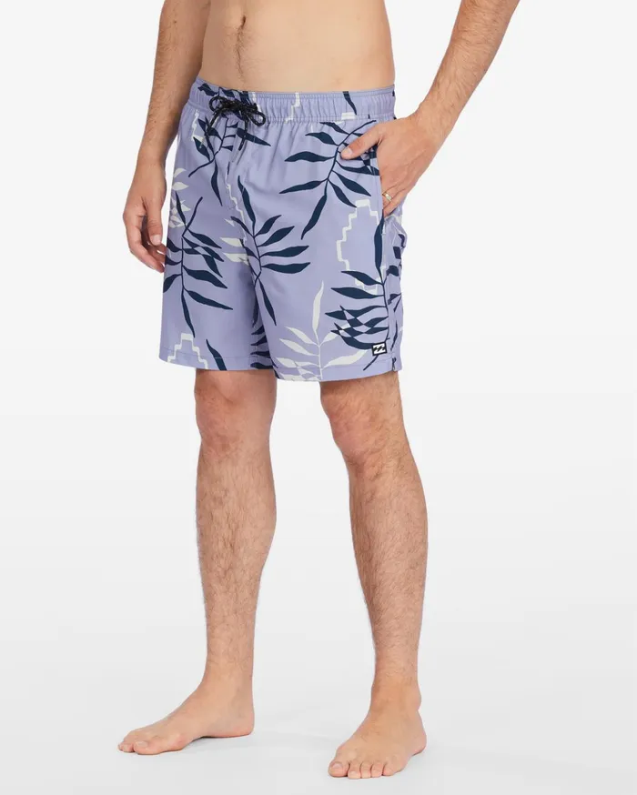 Billabong Sundays Layback Boardshorts 17quot Dusty Purple Men Elastic Waist Boardshorts Billabong Sundays Layback Boardshorts 17quot Dusty Purple Men Elastic Waist Boardshorts