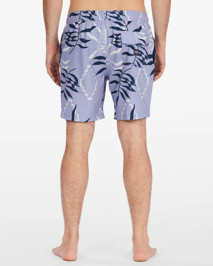 Billabong Sundays Layback Boardshorts 17quot Dusty Purple Men Elastic Waist Boardshorts Billabong Sundays Layback Boardshorts 17quot Dusty Purple Men Elastic Waist Boardshorts