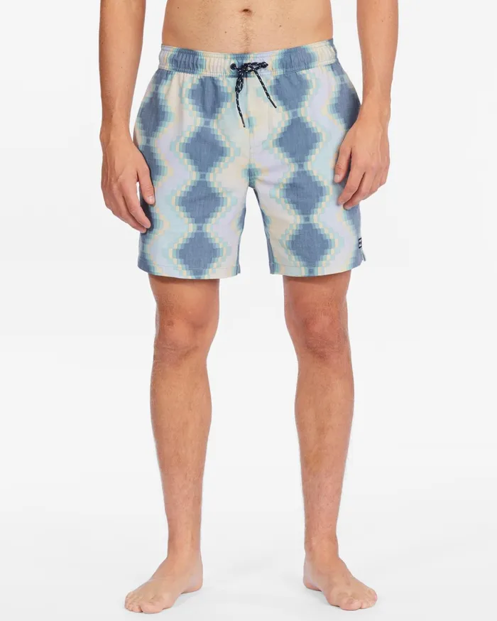 Billabong Sundays Layback Boardshorts 17quot Green Haze Men Elastic Waist Boardshorts Billabong Sundays Layback Boardshorts 17quot Green Haze Men Elastic Waist Boardshorts