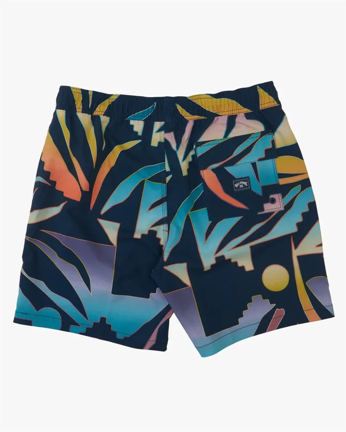 Billabong Sundays Layback Boardshorts 17quot Multi Men Elastic Waist Boardshorts Billabong Sundays Layback Boardshorts 17quot Multi Men Elastic Waist Boardshorts