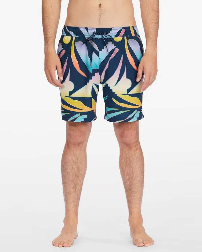 Billabong Sundays Layback Boardshorts 17quot Multi Men Elastic Waist Boardshorts Billabong Sundays Layback Boardshorts 17quot Multi Men Elastic Waist Boardshorts