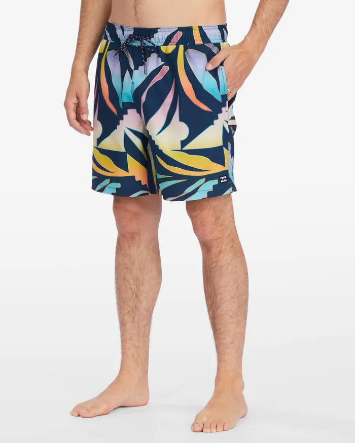 Billabong Sundays Layback Boardshorts 17quot Multi Men Elastic Waist Boardshorts Billabong Sundays Layback Boardshorts 17quot Multi Men Elastic Waist Boardshorts