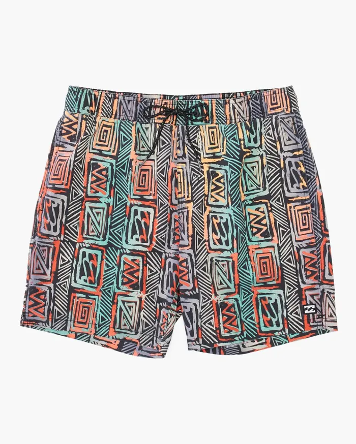 Billabong Sundays Layback Boardshorts 17quot Multicolor Men Elastic Waist Boardshorts Billabong Sundays Layback Boardshorts 17quot Multicolor Men Elastic Waist Boardshorts