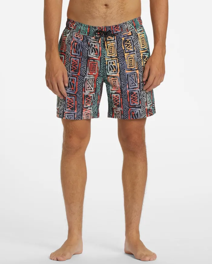 Billabong Sundays Layback Boardshorts 17quot Multicolor Men Elastic Waist Boardshorts Billabong Sundays Layback Boardshorts 17quot Multicolor Men Elastic Waist Boardshorts