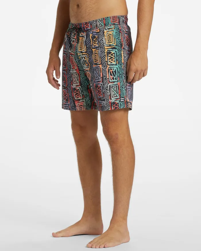 Billabong Sundays Layback Boardshorts 17quot Multicolor Men Elastic Waist Boardshorts Billabong Sundays Layback Boardshorts 17quot Multicolor Men Elastic Waist Boardshorts