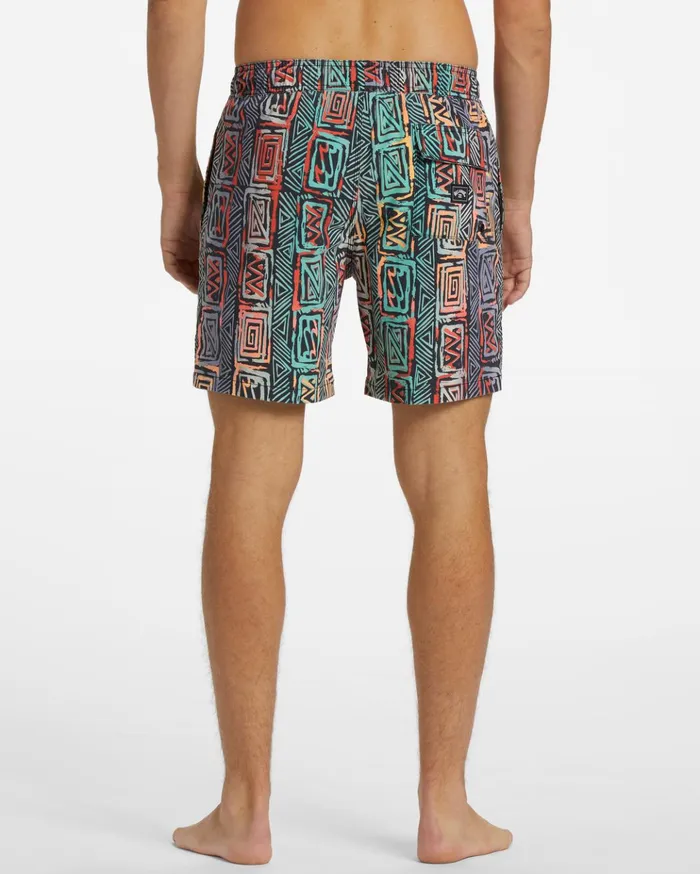 Billabong Sundays Layback Boardshorts 17quot Multicolor Men Elastic Waist Boardshorts Billabong Sundays Layback Boardshorts 17quot Multicolor Men Elastic Waist Boardshorts