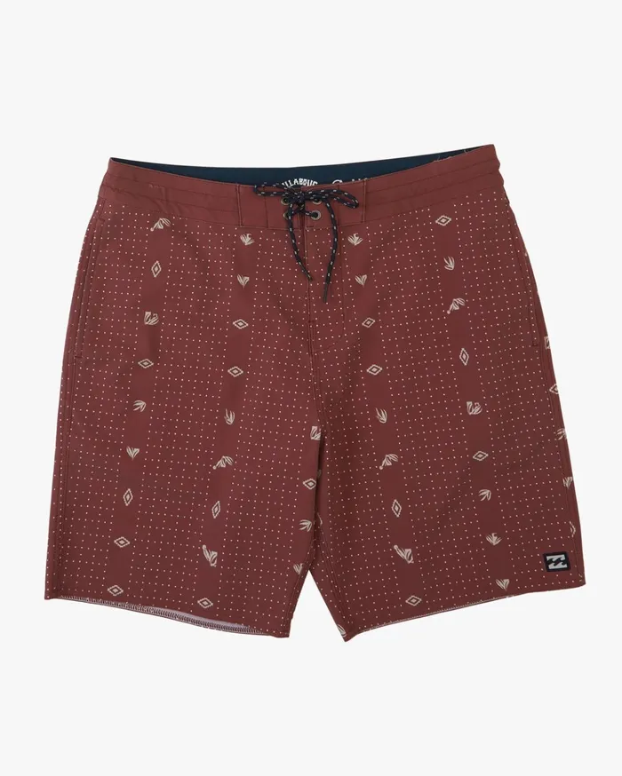 Billabong Sundays Lo Tide Boardshorts 19quot Rust Men Side Pockets