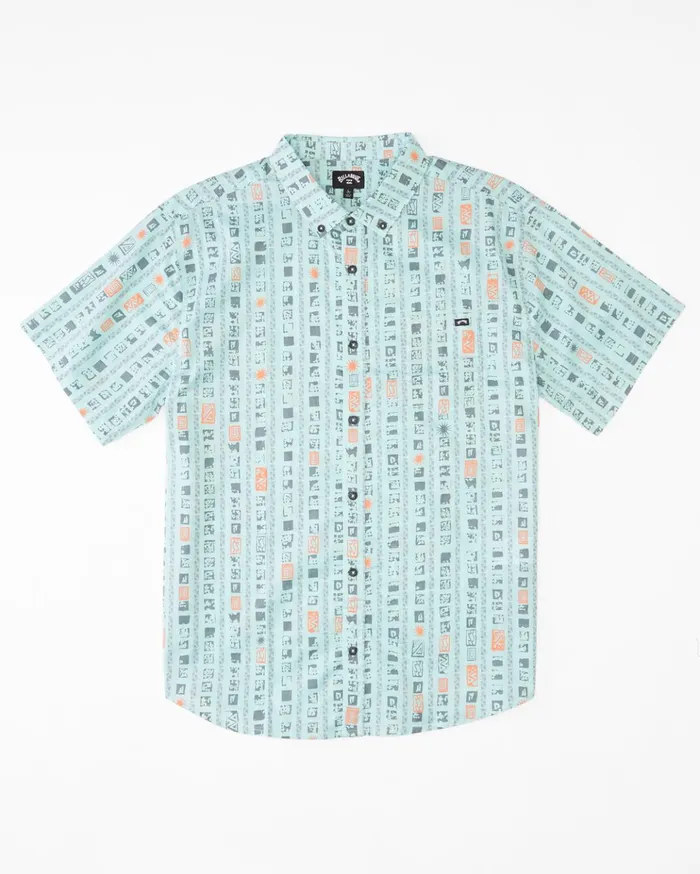 Billabong Sundays Mini Short Sleeve Shirt Cool Mint Men Shirts