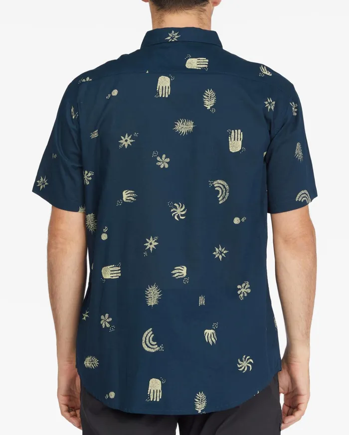 Billabong Sundays Mini Short Sleeve Shirt Indigo Men Shirts Billabong Sundays Mini Short Sleeve Shirt Indigo Men Shirts