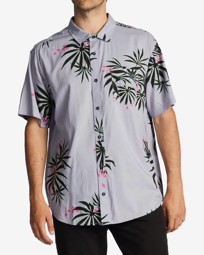Billabong Sundays Short Sleeve Shirt Purple Haze Men Shirts