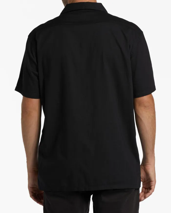 Billabong Sundays Vacay Short Sleeve Shirt Black White Men Shirts Billabong Sundays Vacay Short Sleeve Shirt Black White Men Shirts