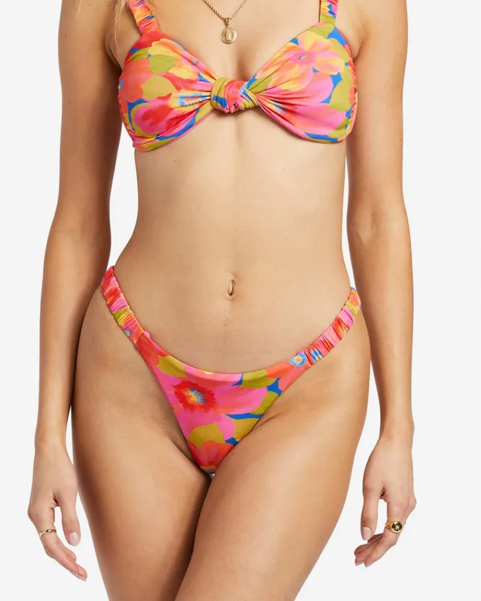 Billabong Sunny Coast Ruched Skimpy Bikini Bottoms Multi Women Bikinis Billabong Sunny Coast Ruched Skimpy Bikini Bottoms Multi Women Bikinis