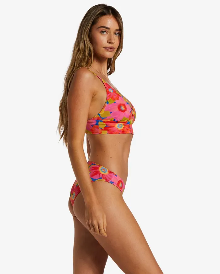 Billabong Sunny Coast V Neck Cami Bikini Top Multi Women Bikinis