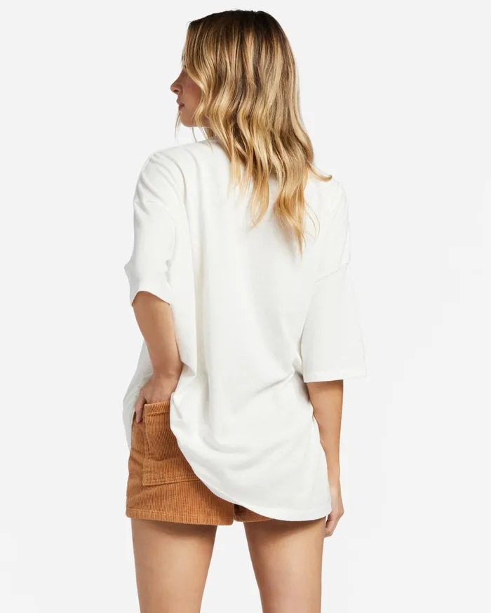 Billabong Sunrise To Sunset Oversized TShirt Salt Crystal Women Graphic Tees and Tanks Billabong Sunrise To Sunset Oversized TShirt Salt Crystal Women Graphic Tees and Tanks