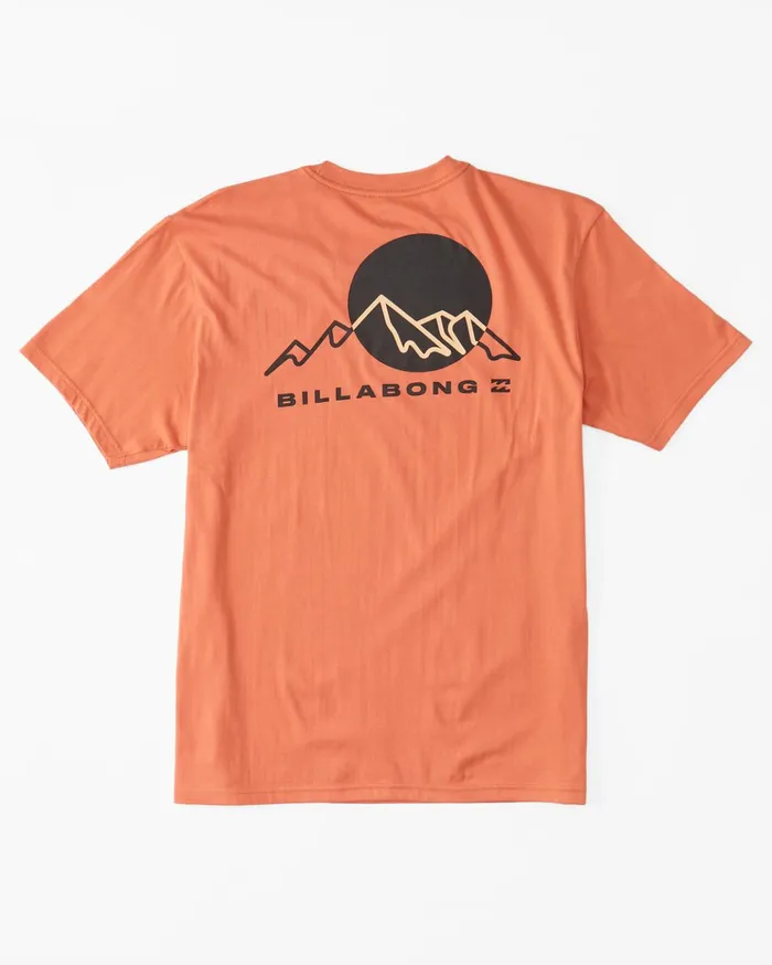 Billabong Sunset Organic TShirt Coral Men TShirts Billabong Sunset Organic TShirt Coral Men TShirts