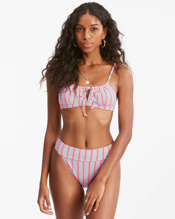 Billabong Surf Stripe Coco Bralette Bikini Top Morning Sky Women Bikini Tops Billabong Surf Stripe Coco Bralette Bikini Top Morning Sky Women Bikini Tops