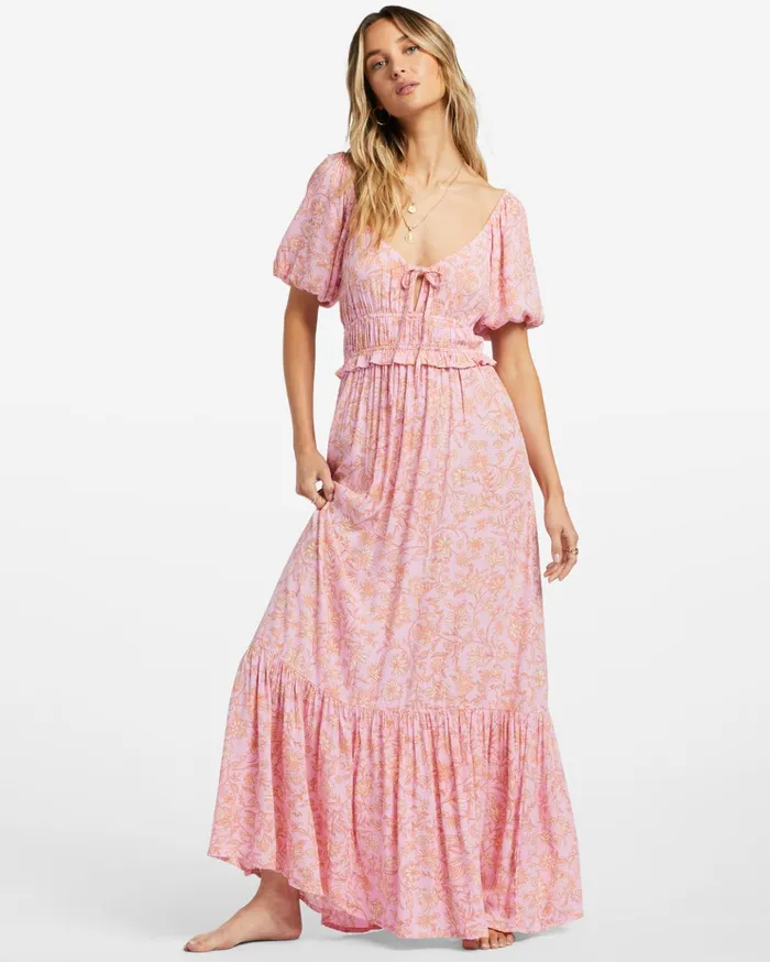 Billabong Sweet On You Maxi Dress Pink Trails Women Dresses Billabong Sweet On You Maxi Dress Pink Trails Women Dresses