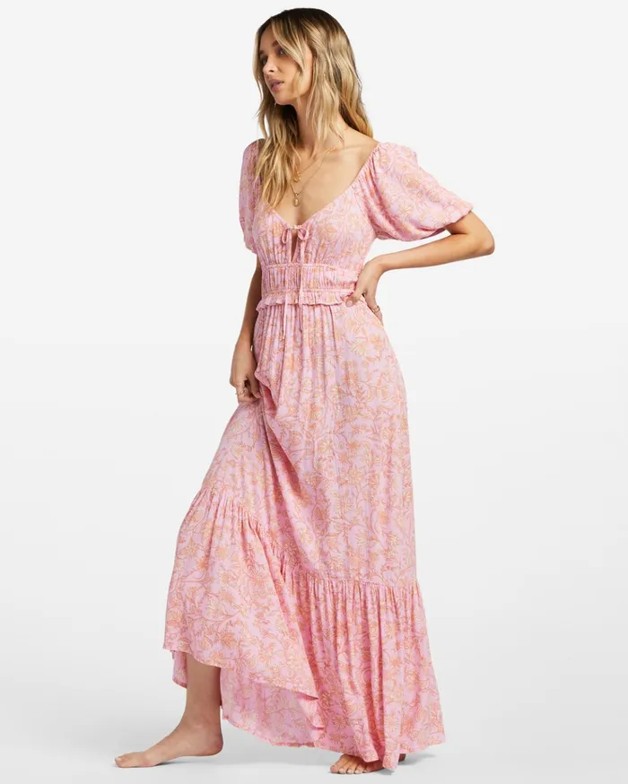 Billabong Sweet On You Maxi Dress Pink Trails Women Dresses Billabong Sweet On You Maxi Dress Pink Trails Women Dresses