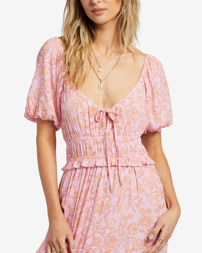 Billabong Sweet On You Maxi Dress Pink Trails Women Dresses Billabong Sweet On You Maxi Dress Pink Trails Women Dresses