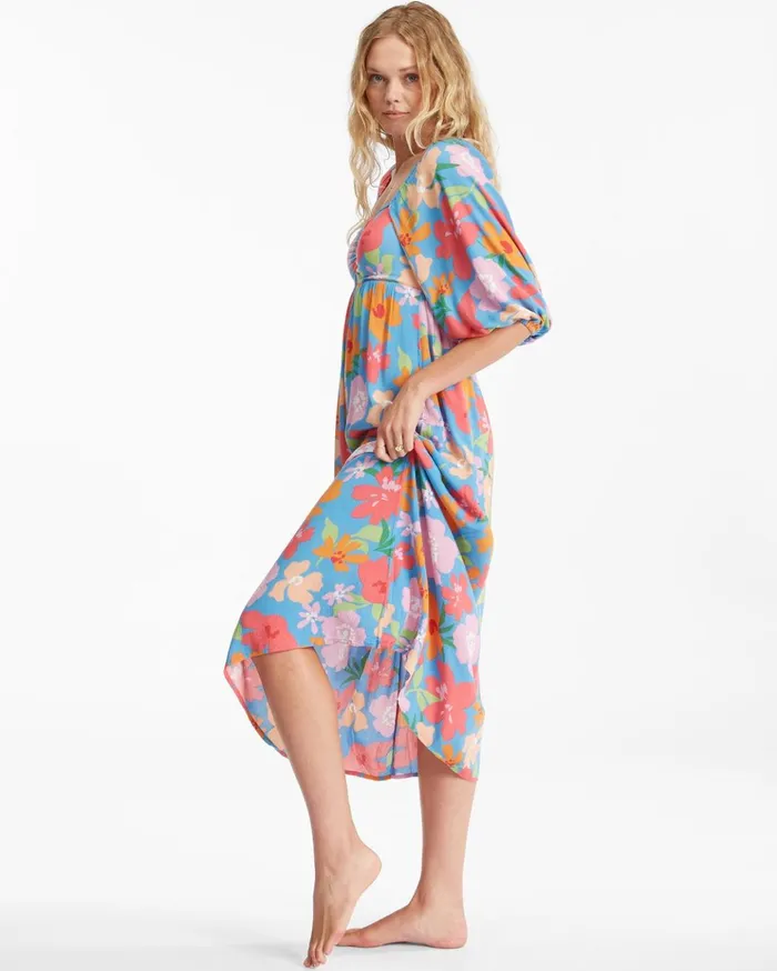 Billabong Swept Away Midi Dress Multi Women Dresses