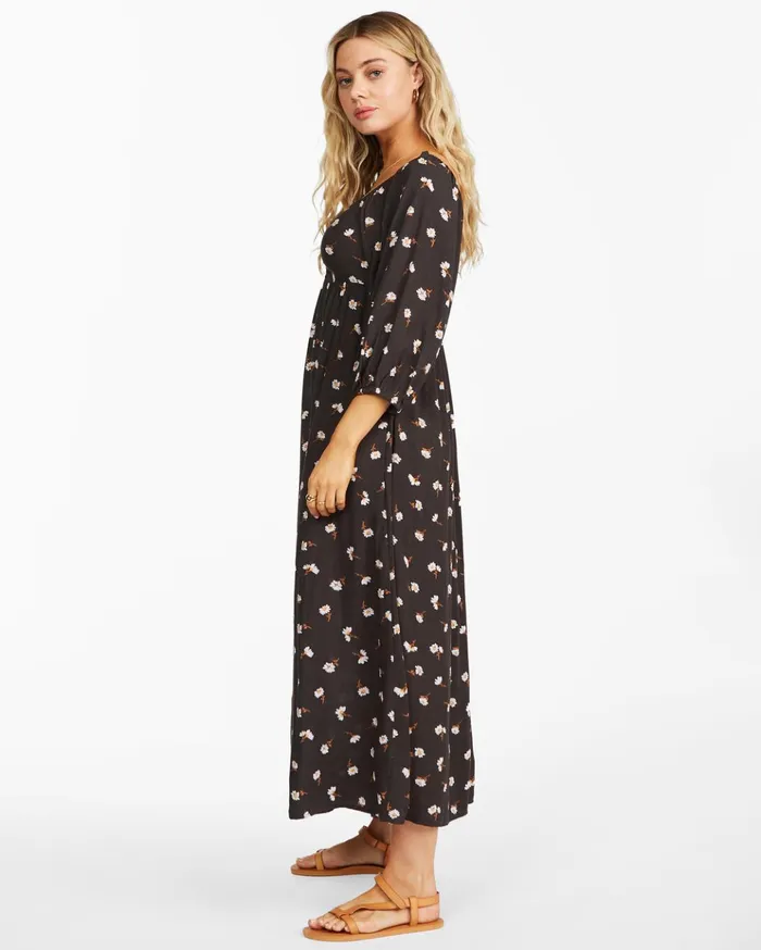 Billabong Swept Away Midi Dress Off Black Women Dresses Billabong Swept Away Midi Dress Off Black Women Dresses