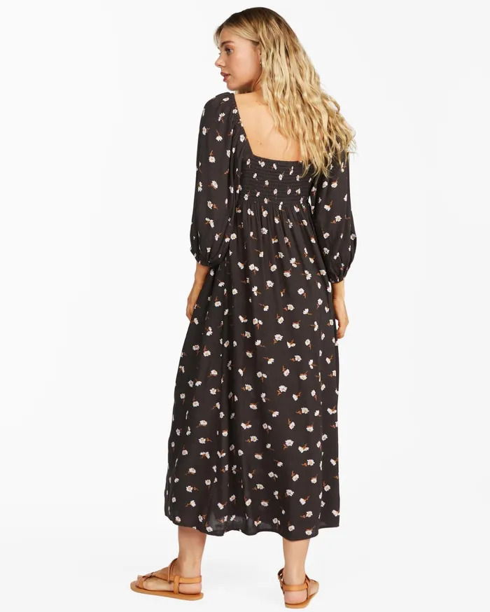 Billabong Swept Away Midi Dress Off Black Women Dresses Billabong Swept Away Midi Dress Off Black Women Dresses