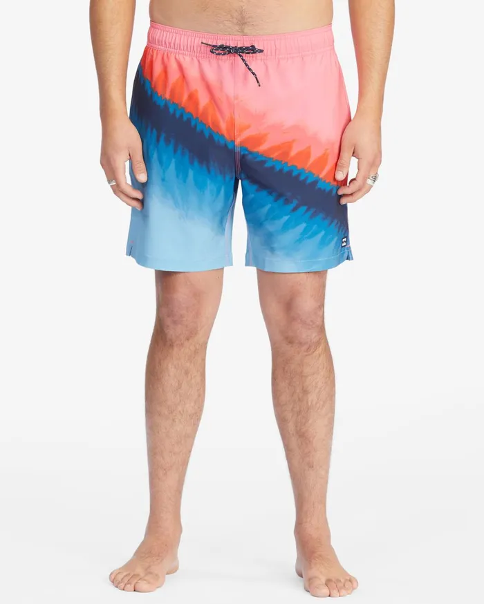 Billabong T Street Layback Boardshorts 17quot Coral Men Elastic Waist Boardshorts Billabong T Street Layback Boardshorts 17quot Coral Men Elastic Waist Boardshorts