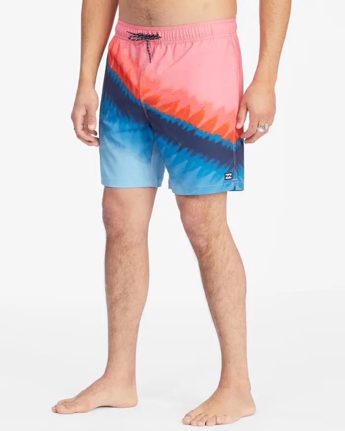 Billabong T Street Layback Boardshorts 17quot Coral Men Elastic Waist Boardshorts Billabong T Street Layback Boardshorts 17quot Coral Men Elastic Waist Boardshorts