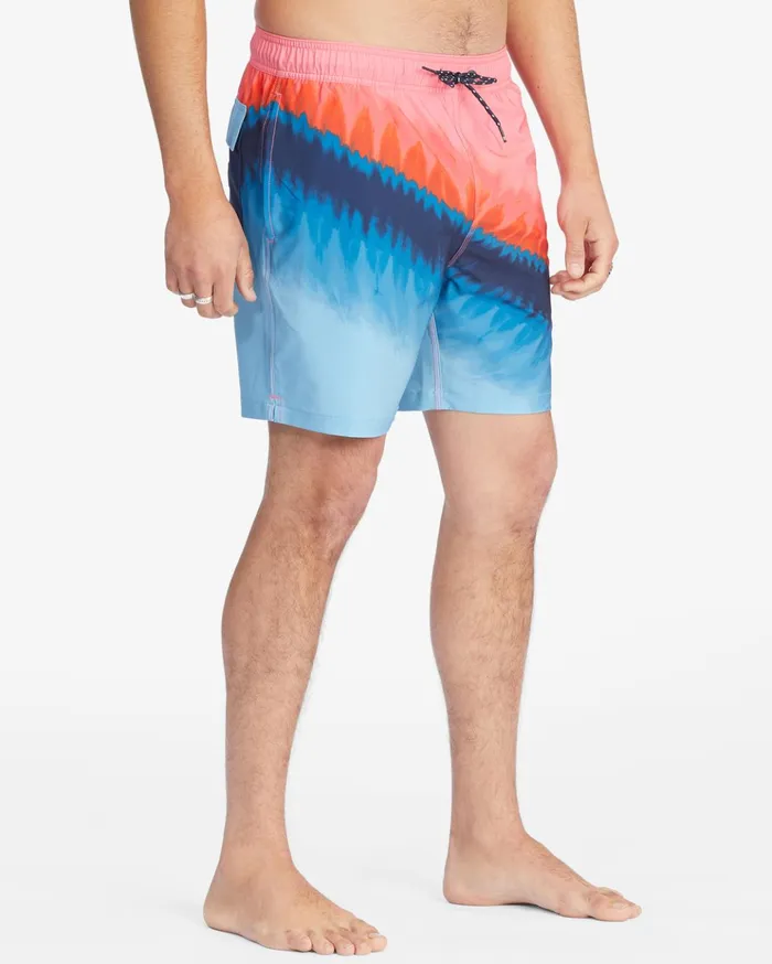 Billabong T Street Layback Boardshorts 17quot Coral Men Elastic Waist Boardshorts Billabong T Street Layback Boardshorts 17quot Coral Men Elastic Waist Boardshorts