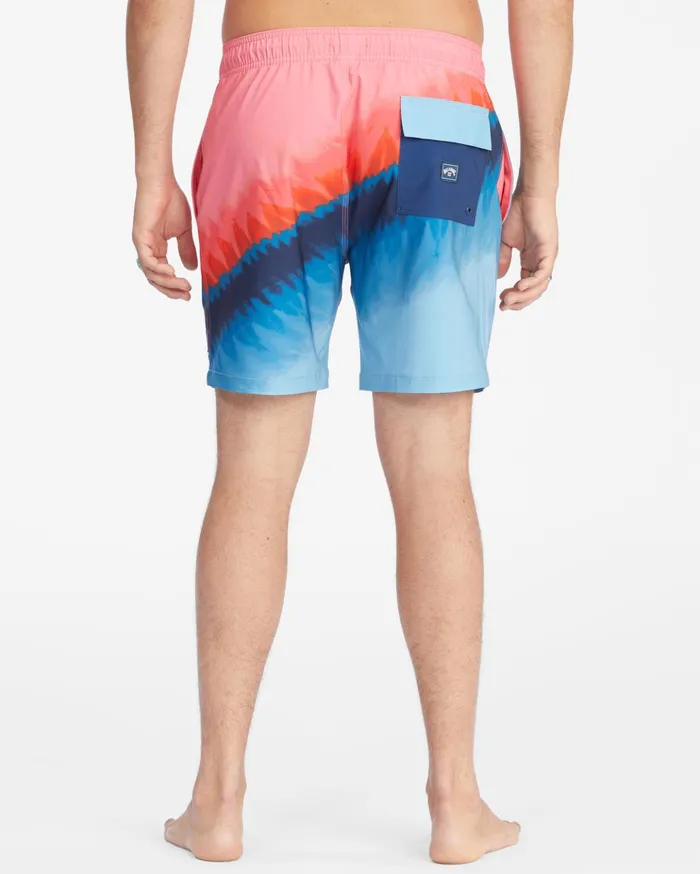 Billabong T Street Layback Boardshorts 17quot Coral Men Elastic Waist Boardshorts Billabong T Street Layback Boardshorts 17quot Coral Men Elastic Waist Boardshorts