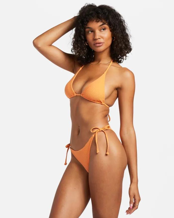 Billabong Tanlines Tie Side Tanga Bikini Bottoms Orange Peel Women Bikinis Billabong Tanlines Tie Side Tanga Bikini Bottoms Orange Peel Women Bikinis