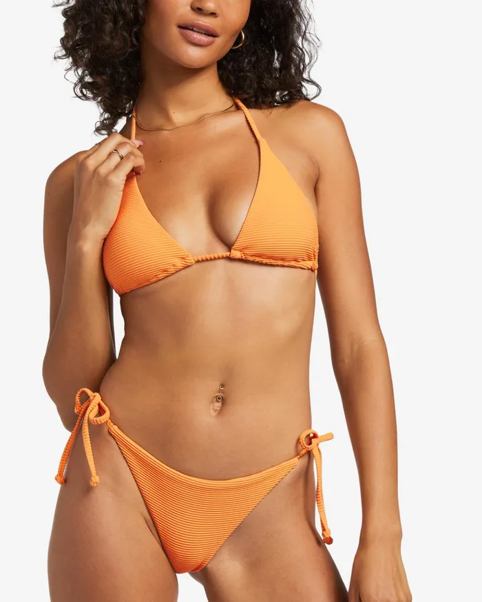 Billabong Tanlines Tie Side Tanga Bikini Bottoms Orange Peel Women Bikinis Billabong Tanlines Tie Side Tanga Bikini Bottoms Orange Peel Women Bikinis