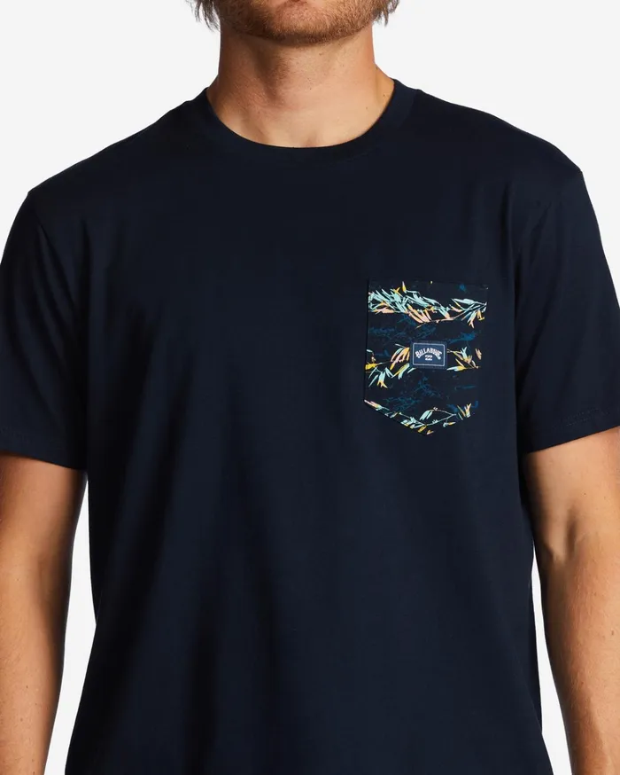 Billabong Team Pocket Pocket TShirt Navy Men TShirts Billabong Team Pocket Pocket TShirt Navy Men TShirts