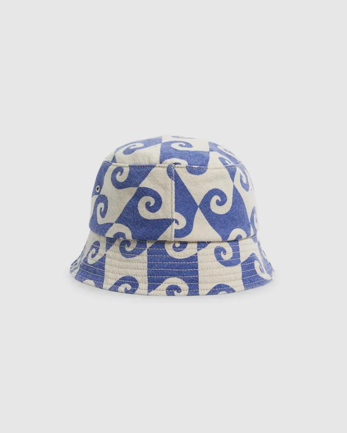Billabong The Curl Bucket Hat Blue Women Hats and Beanies Billabong The Curl Bucket Hat Blue Women Hats and Beanies