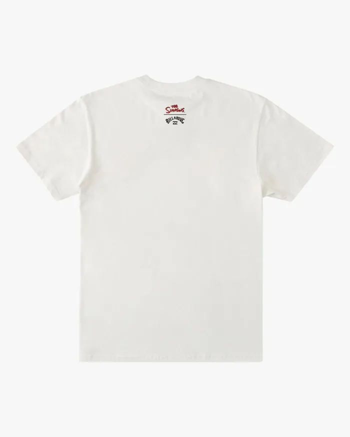 Billabong The Simpsons Duff Can Short Sleeve TShirt Off White Men TShirts