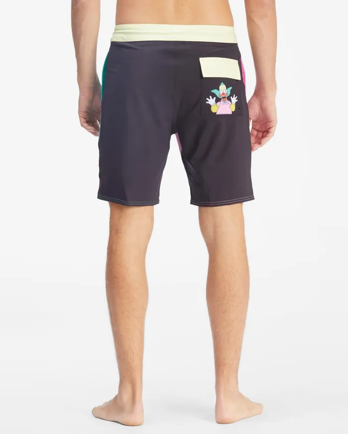 Billabong The Simpsons Krusty Lo Tide Boardshorts 19quot Black Men Side Pockets