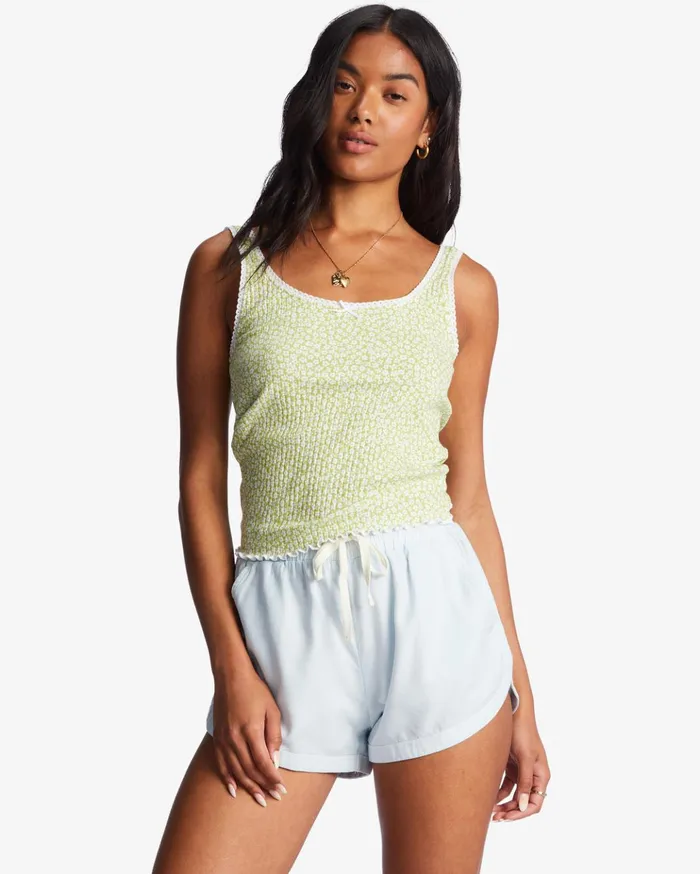 Billabong Till Dawn Tank Top Moss Meadow Women Tops