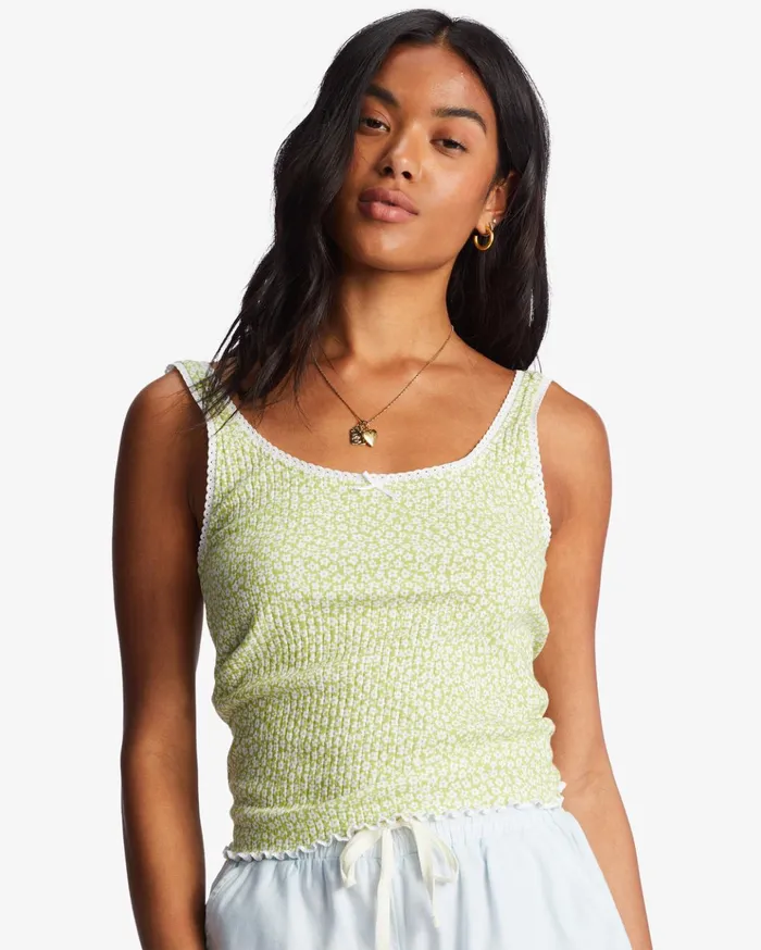 Billabong Till Dawn Tank Top Moss Meadow Women Tops Billabong Till Dawn Tank Top Moss Meadow Women Tops
